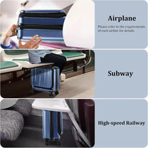 Compact 16-Inch Hard Shell Carry-On Luggage With Laptop Compartment And TSA Lock