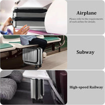 Compact 16-Inch Hard Shell Carry-On Luggage With Laptop Compartment And TSA Lock