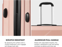 Compact 2-Piece Luggage Set With Hard-Shell Suitcase And Trolley Bag