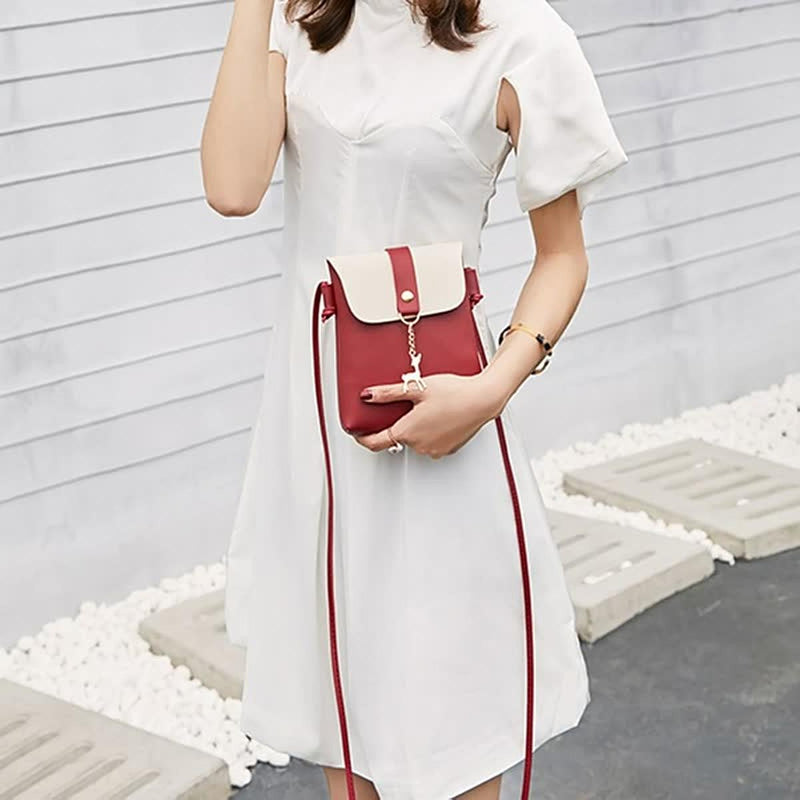 Compact Elegant Women&#39;s Handbag With Multiple Compartments