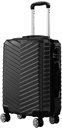 Compact Hard Shell Cabin Trolley With 360° Wheels - Black