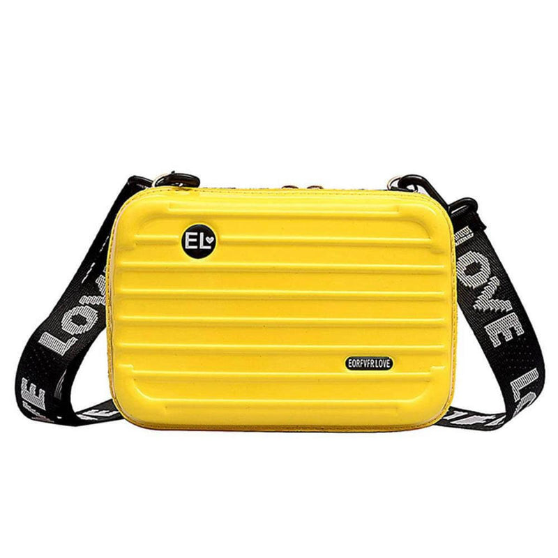 Compact Hard Shell Travel Shoulder Bag With Organised Interior