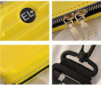 Compact Hard Shell Travel Shoulder Bag With Organised Interior