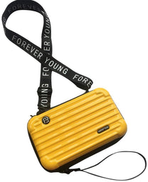 Compact Hard Shell Travel Shoulder Bag With Organised Interior