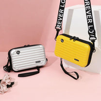 Compact Hard Shell Travel Shoulder Bag With Organised Interior
