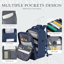 Compact Travel Backpack With Laptop Compartment And Anti-Theft Features