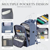 Compact Travel Backpack With Laptop Compartment And Anti-Theft Features