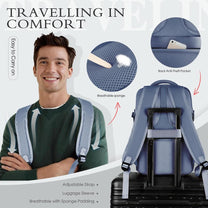 Compact Travel Backpack With Laptop Compartment And Anti-Theft Features