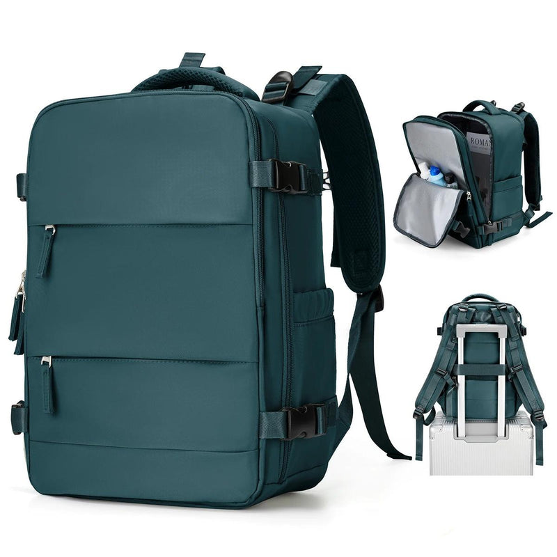 Compact Unisex Travel Backpack With Padded Laptop Compartment