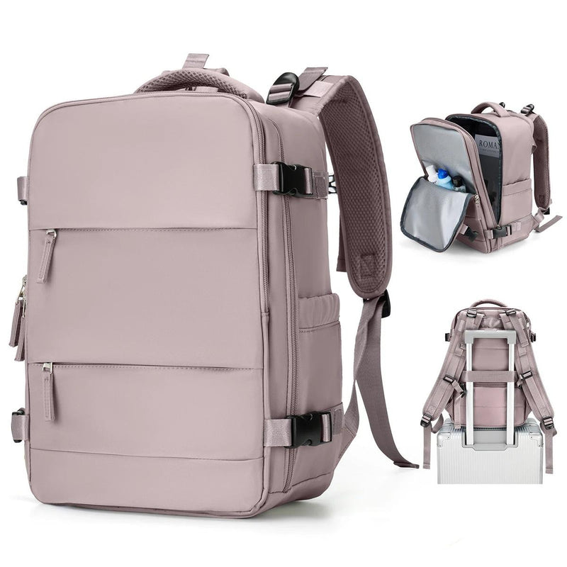 Compact Unisex Travel Backpack With Padded Laptop Compartment
