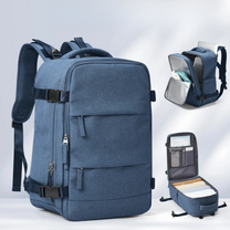 Compact Unisex Travel Backpack With Padded Laptop Compartment