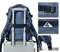 Compact Unisex Travel Backpack With Padded Laptop Compartment