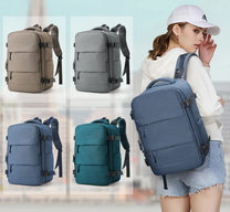 Compact Unisex Travel Backpack With Padded Laptop Compartment