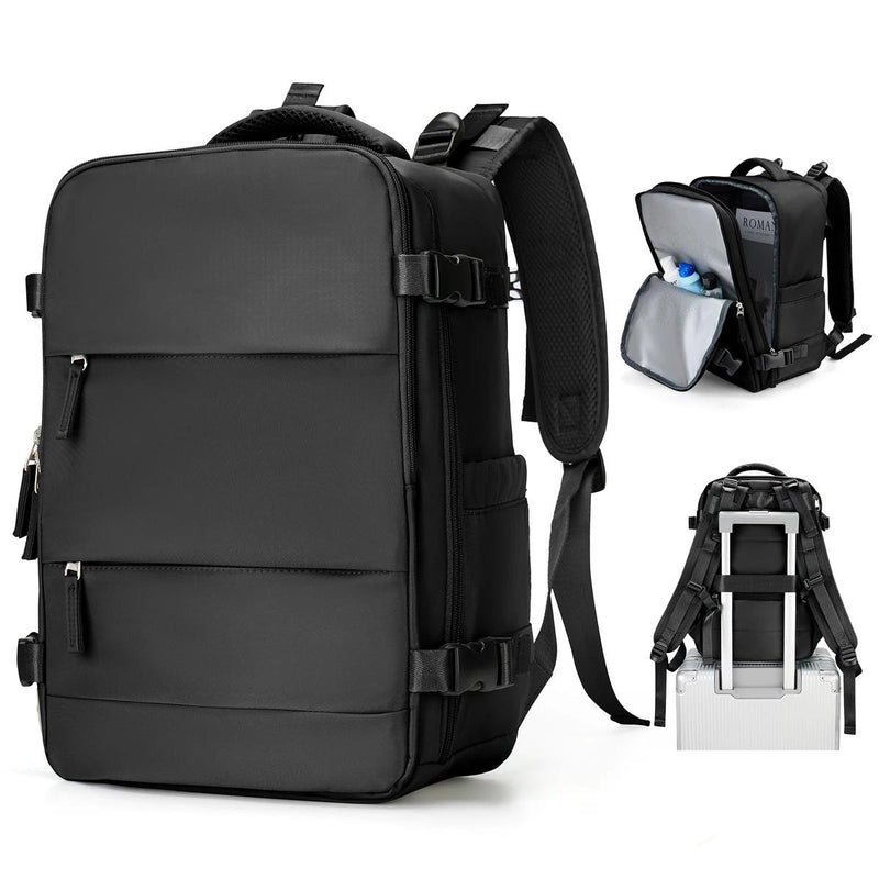Compact Unisex Travel Backpack With Padded Laptop Compartment