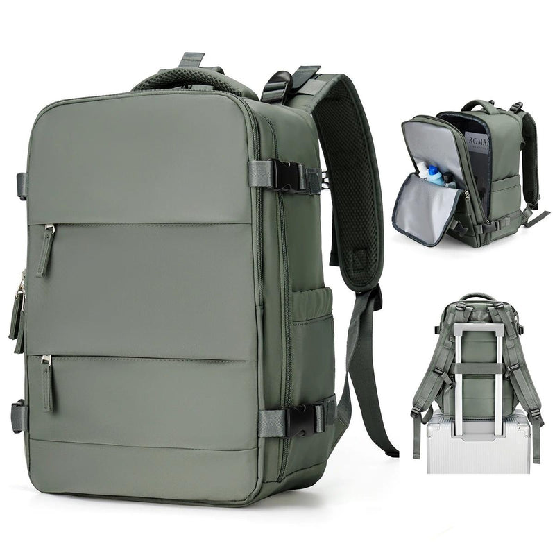 Compact Unisex Travel Backpack With Padded Laptop Compartment