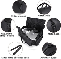 Convertible PU Leather Garment Duffel Bag with Waterproof Shoe Compartment