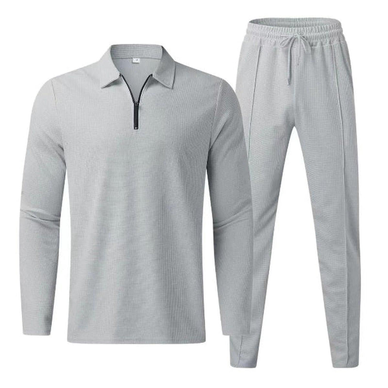 Cotton Blend Casual Two-Piece Outfit