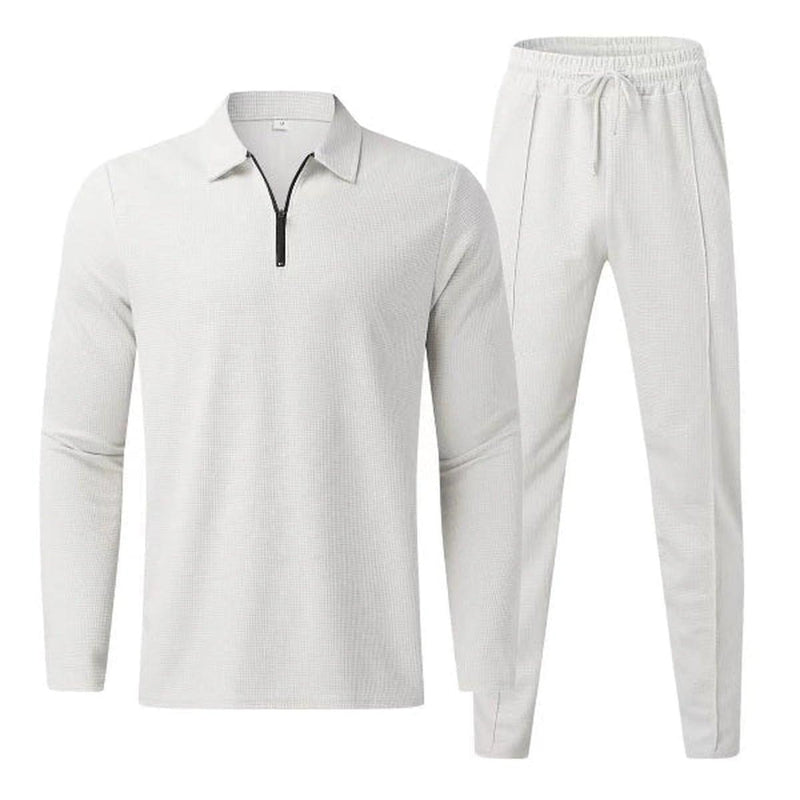 Cotton Blend Casual Two-Piece Outfit