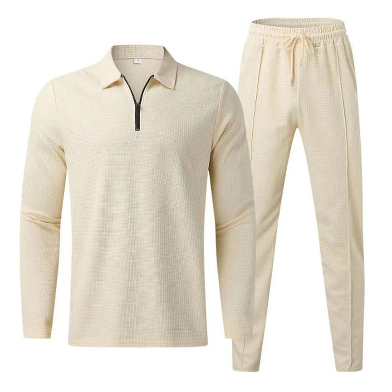 Cotton Blend Casual Two-Piece Outfit