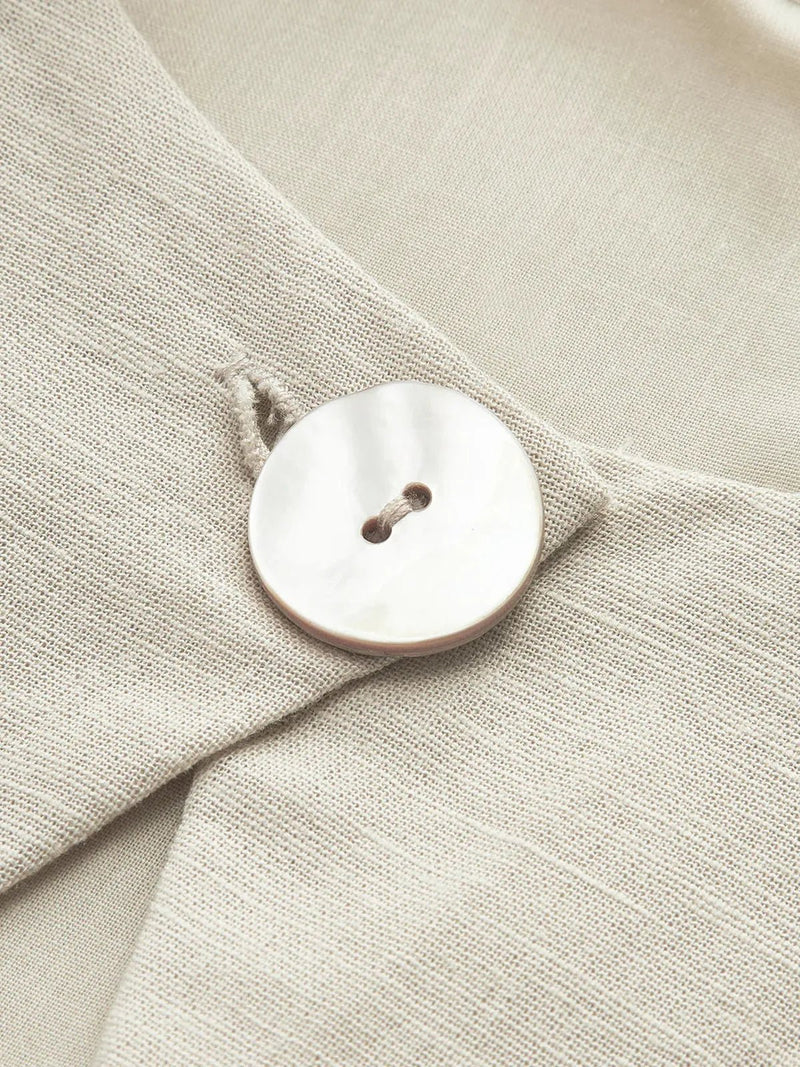 Cotton-Linen Maxi Dress