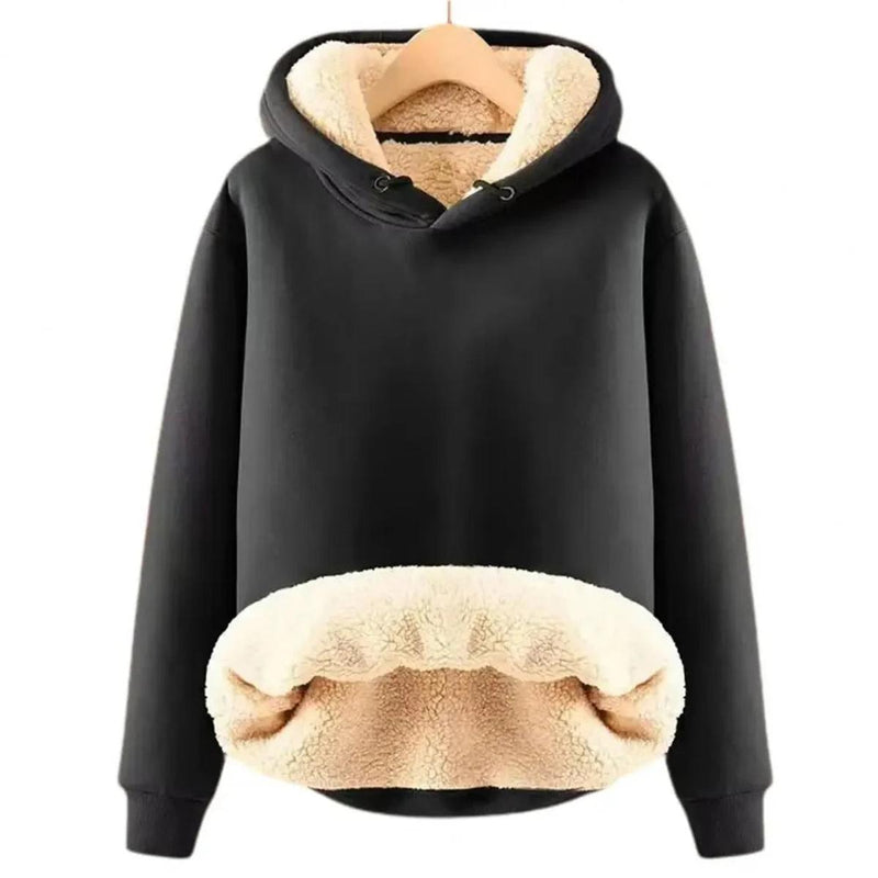 Cozy Fleece Lined Women&#39;s Hoodie With Adjustable Hood