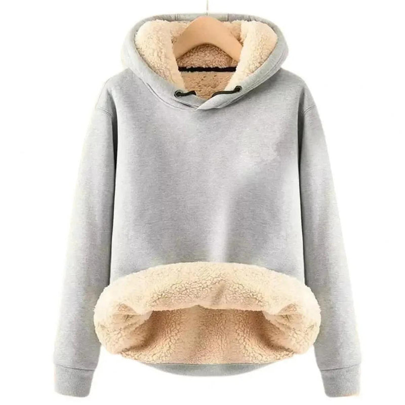Cozy Fleece Lined Women&#39;s Hoodie With Adjustable Hood