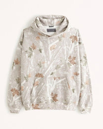 Cozy Hooded Sweatshirt With Back Print And Pockets