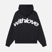 Cozy Hooded Sweatshirt With Back Print And Pockets