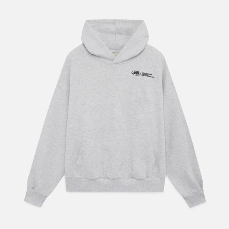 Cozy Hooded Sweatshirt With Back Print And Pockets