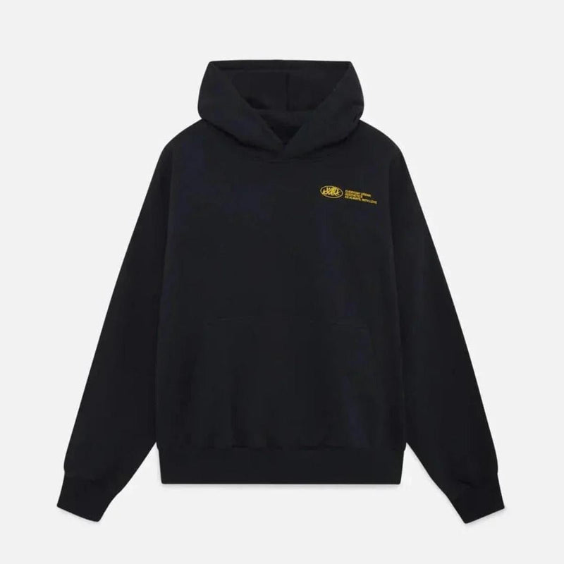 Cozy Hooded Sweatshirt With Back Print And Pockets