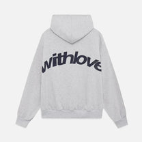 Cozy Hooded Sweatshirt With Back Print And Pockets