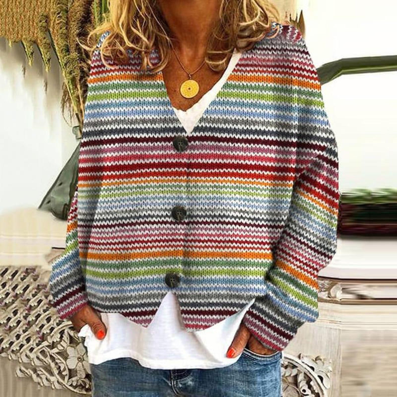 Cozy Patchwork Cardigan for Women Herwick