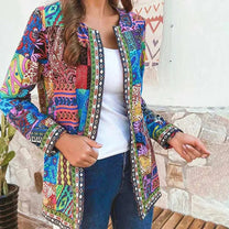 Cozy Patchwork Cardigan for Women Herwick