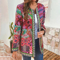 Cozy Patchwork Cardigan for Women Herwick