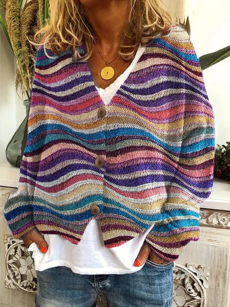 Cozy Patchwork Cardigan for Women Herwick