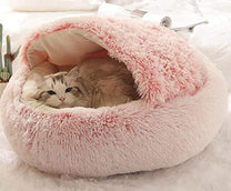 Cozy Plush Pet Bed For Cats And Small Dogs