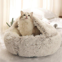 Cozy Plush Pet Bed For Cats And Small Dogs