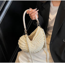 Crochet Shell-Shaped Handbag