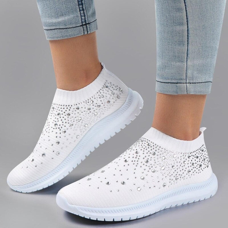 Crystal-Adorned Elegant Shoes For Special Occasions