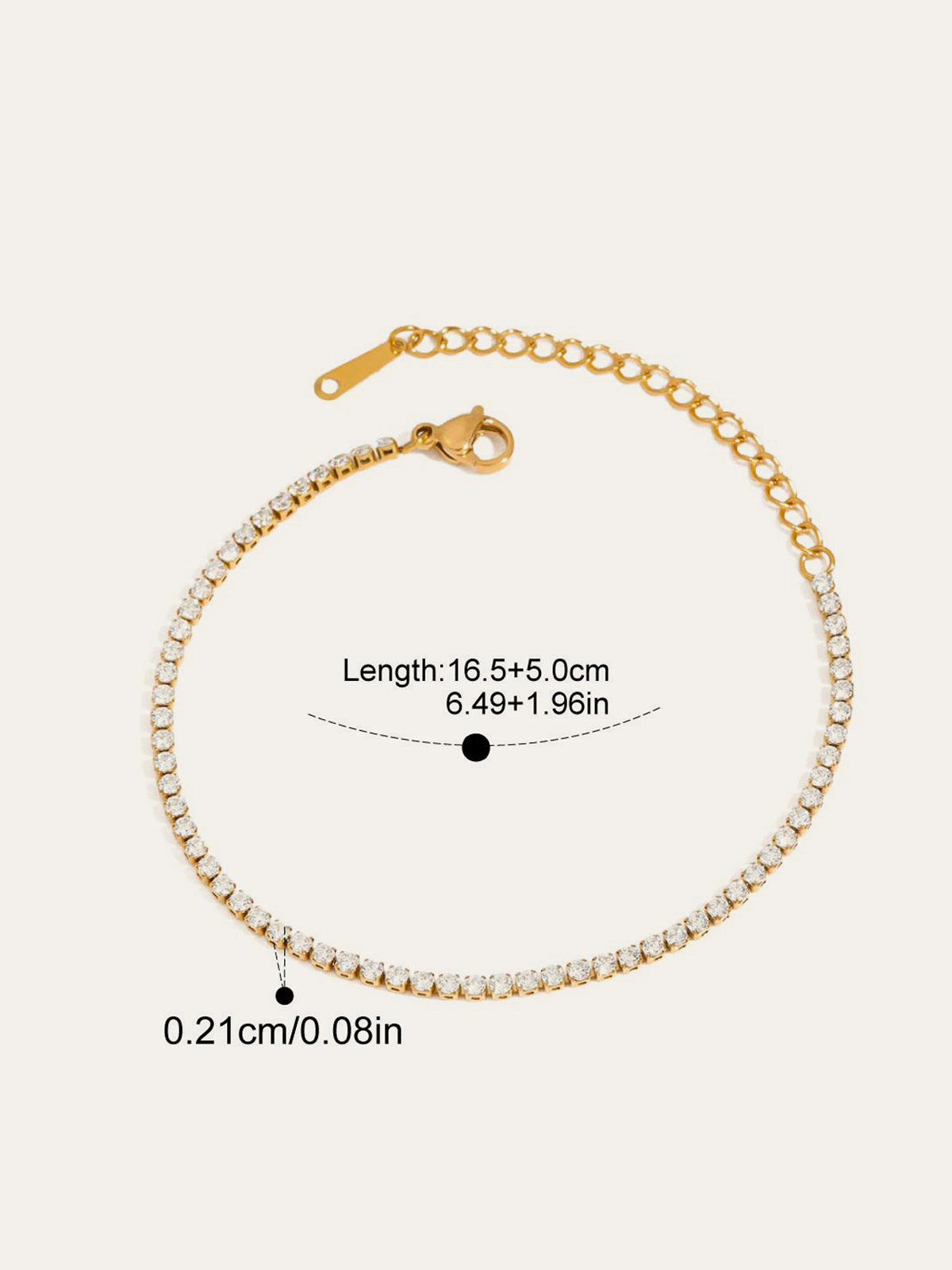 Crystal Embellishments Bracelet Set