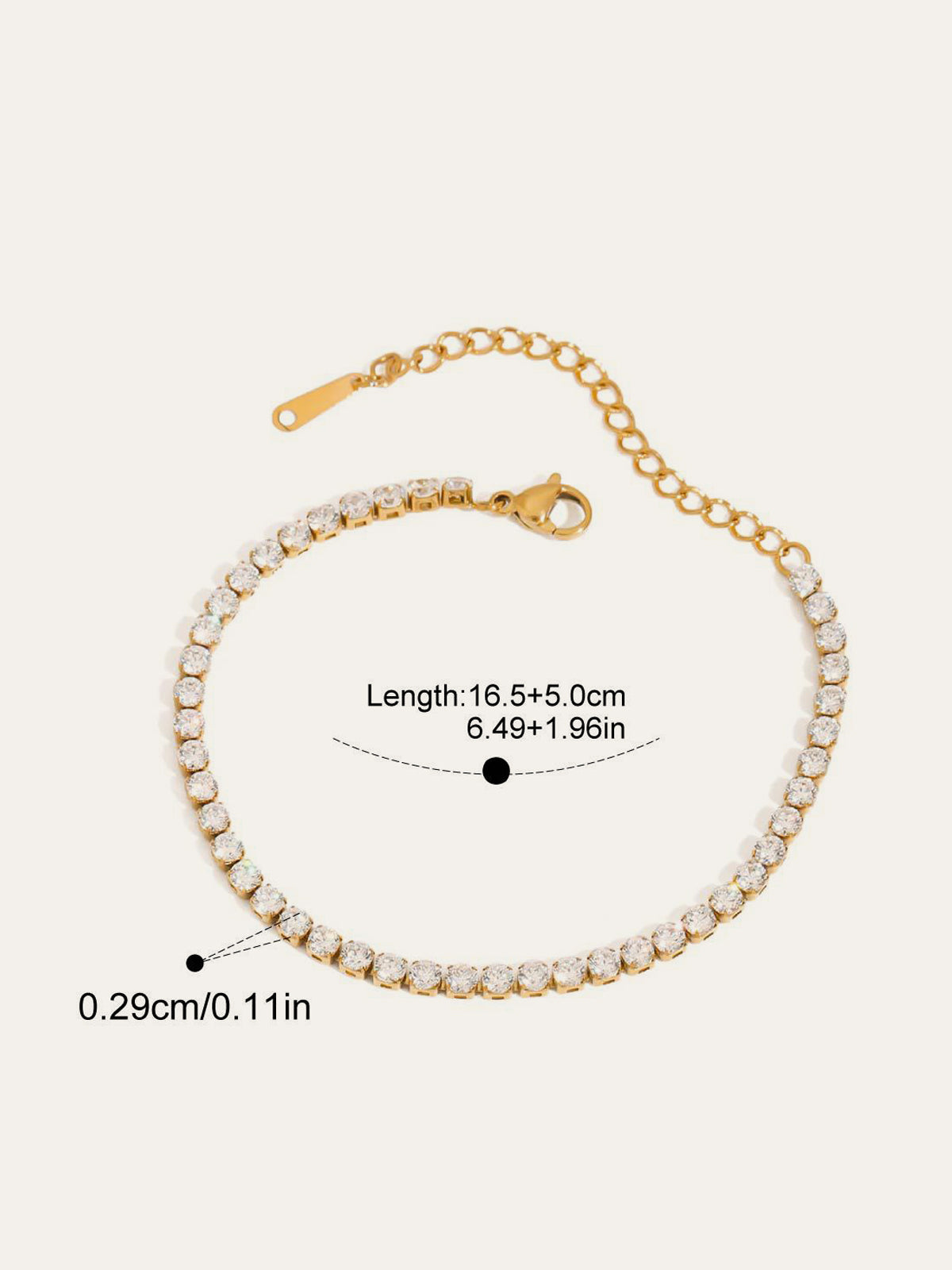 Crystal Embellishments Bracelet Set