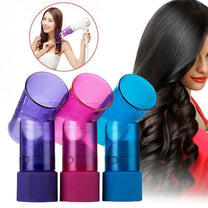 Curling Nozzle Attachment For Hair Dryers