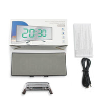 Curved LED Digital Alarm Clock With Smart Night Mode