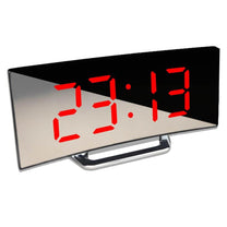 Curved LED Digital Alarm Clock With Smart Night Mode