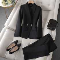 Damen Blazer And Trousers Set - Timeless Two-Piece Outfit