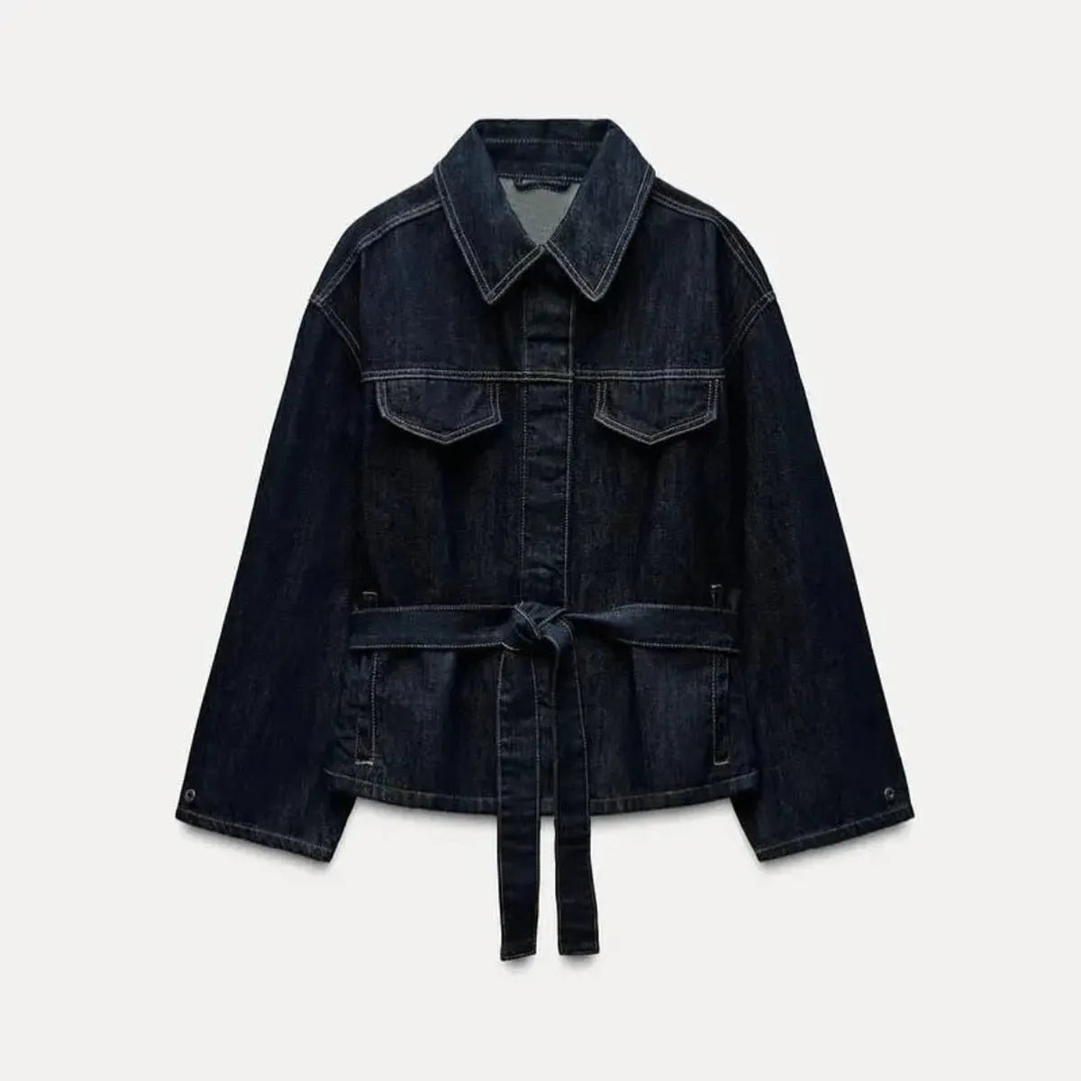 Denim Long Pants Co-Ord Set