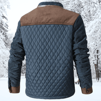 Diamond Quilted Regular Fit Jacket With Zippered Pockets