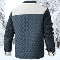 Diamond Quilted Regular Fit Jacket With Zippered Pockets