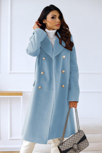 Double-Breasted Long Sleeve Women&#39;s Jacket