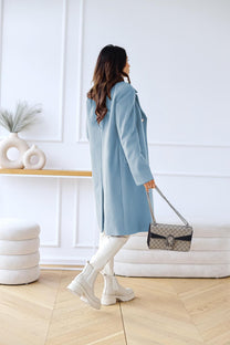 Double-Breasted Long Sleeve Women&#39;s Jacket
